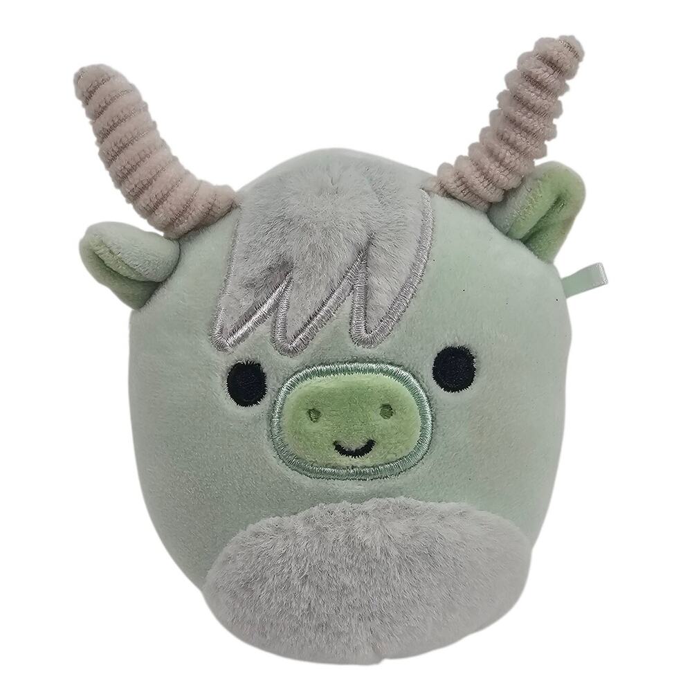 Squishmallows Iver the Mint Green Highland Cow 5" Soft Plush Toy Pastelcore